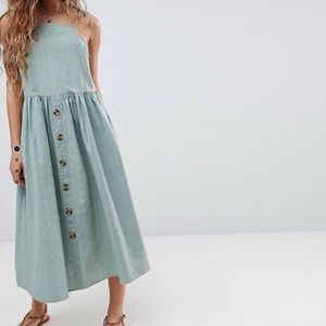 ASOS Button Through Midi Smock Sundress